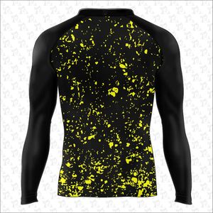 Mangas largas de secado rápido Rash Guards para hombres Custom MMA poliéster spandex material Rash Guard sublimación Diseño y logotipo - Product Image 2
