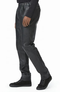 กางเกงหนังสีดำสำหรับผู้ชายมาใหม่ - Product Image 3
