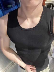 Camiseta de entrenamiento para gimnasio Fitness culturismo Stringer chaleco ropa de entrenamiento atlético para hombre sin mangas Muscle Tank Top - Product Image 6