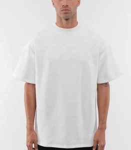 100% coton lourd surdimensionné T-Shirts hommes personnalisé goutte épaule solide Boxy Tee respirant écologique toutes les couleurs OEM - Product Image 2