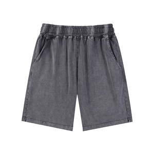 กางเกงขาสั้นผ้าฝ้าย100% แฟชั่นวินเทจซักได้สำหรับทุกเพศ2025ผ้าคุณภาพสูงกางเกงขาสั้นทรงหลวมแบบทนทาน - Product Image 1