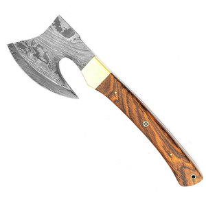 Customized Logo Printed Damascus Steel <strong>Axe</strong> <strong>Head</strong> High Quality Industrial Multifunctional Outdoor Camping Tool Comfortable Wood