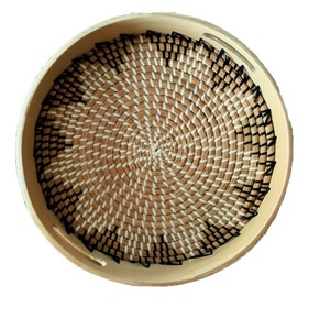 Décor de table restauration plateau de service en bois plat de service Nature finition forme arrondie hôtel maison cuisine serveur utilisation - Product Image 5
