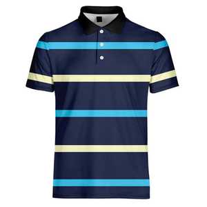 Chemise de golf personnalisée pour homme, anti-plis, tricotée, entièrement imprimée, respirante, séchage rapide, haute qualité - Product Image 2