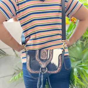 Bolso de Mano de Cuero Vacuno para Mujer, Nuevo Estilo, Más Vendido, Tamaño Adulto - Product Image 5