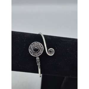 Anillo de Turmalina Negra con Engaste de Bisel, Chapado en Oro de 18K y Plata, Ajustable, Estilo Boho, Joyería Étnica, Regalo para Ella, Boda - Product Image 3