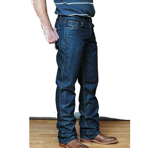 Men High Quality Denim <b>Pants</b> With Custom Logo Print Wholesale Rate High Quality Ruff Denim Jeans for Men - Product Image 4