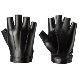 <b>Men</b> Women Vintage Eco-Friendly Winter Thermal Leather <b>Fingerless</b> Bike Wear <b>Gloves</b> for Outdoor Four Seasons Use - Product Image 5