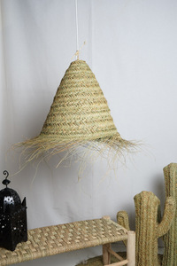 Nuevo diseño Seagrass Straw Combine Bamboo Lampshade Artículos calientes para el hogar Interior y Hotel Restaurante de Vietnam - Product Image 2