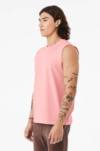 BELLA+CANVAS <b>Men</b> Fine Jersey <b>Tank</b> <b>Tops</b> 20058 Unisex Tri-blend <b>Tank</b> <b>Top</b> Bella Canvas Fine Jersey <b>Black</b> <b>Tank</b> <b>Tops</b> - Product Image 4