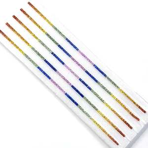 Zafiro Natural Multicolor de 2mm a 5mm, Corte Princesa Cuadrado, Grado Superior, Certificado IGI, Gema Facetada, Disponible para Compra al por Mayor - Product Image 2