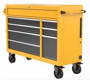 Robuste, 52 pouces Armoire à outils roulante à 8 tiroirs avec capacité de charge de 200 kg Gris mat - Product Image 1