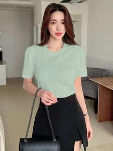 T-shirts pour jeunes en gros 100% coton T-shirt à col rond blanc T-shirt à manches courtes respirant personnalisé - Product Image 3