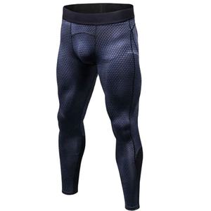 Pantalons de compression pour hommes en coton de haute qualité, sur mesure, vêtements de sport, vente en gros, design de pantalons de compression pour hommes - Product Image 1