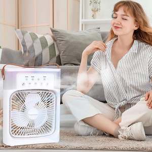 Portable 3-in-1 Air Cooler & Humidifier Electric with AC/DC Power Source Low Noise Energy Saving for Garage Use - Product Image 1