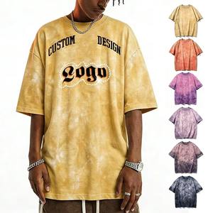 Camiseta Unisex de Manga Corta, Talla Grande, Colores Sólidos, Tejido de Punto 100% Algodón de 300 g/m², Nueva Camiseta Unisex con Logotipo Personalizado Teñido - Product Image 1