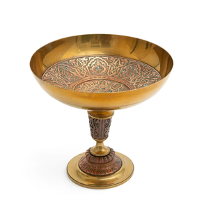 Bol de piédestal en laiton de haute qualité avec gravure polonais fini pour cuisine bol de service de table bol de vaisselle - Product Image 5