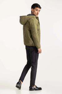 แจ็กเก็ตขนปักเป้าเข้ารูปสำหรับผู้ชาย2025เข้ารูปฤดูหนาวดีไซน์แฟชั่นปกตั้งได้ผ้าแคนวาสแบบเรียบ - Product Image 4