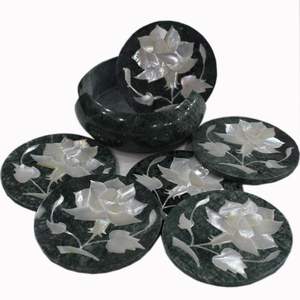 Dessous de verre de thé en bois décoratif de table Exportateur en gros Vaisselle en bois de bambou Dessous de verre de thé Fabricant et exportateur - Product Image 2