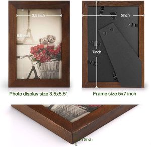 Cadre photo fait main de luxe vintage à la mode bonne vente cadre photo en bois avec façade en verre PAR HF CRAFTS - Product Image 3