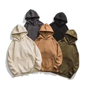 High Quality Blank <b>Hoodies</b> Bulk Plain Cotton Pullover Unisex Streetwear Oversized Hoodie Wholesale Supplier - Product Image 1