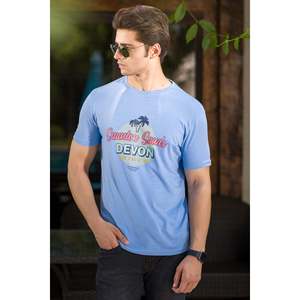 MASOUD Classic Crew Neck Summer T-Shirt 100% Cotton Jersey Custom logo Fitness Oversize <b>Printed</b> Solid T-Shirts - Product Image 2