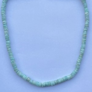 6mm 7mm Natural Green Amazonite Stone Smooth <b>Heishi</b> Tyre Gemstones <b>Beads</b> Necklace Jewelry Factory Price Wholesaler Semi Precious - Product Image 3