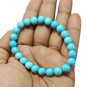 <b>Bracelet</b> Turquoise Beads Stone <b>Bracelet</b> Crystal Gemstone Fashion Jewelry <b>Men</b> and Women Gift Energy Meditation - Product Image 4