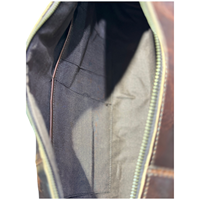 Sac à bandoulière pour ordinateur portable en cuir véritable pour homme, classique, luxueux, décontracté, avec fermeture éclair, léger, durable, portable
