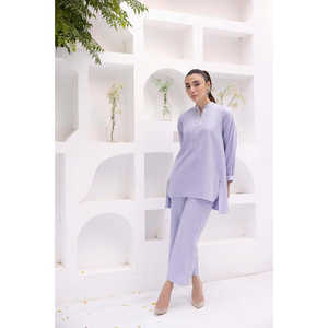 Conjunto de Camisa y Pantalón Teñidos en Sarga WGK-TWS-DY-2478 Top - Product Image 1