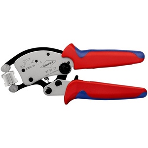 Alicates de crimpado KNIPEX Twistor16, longitud total 200 mm, pulidos, 0,14-16 mm, mangos multicomponentes para herramientas de taller - Product Image 1
