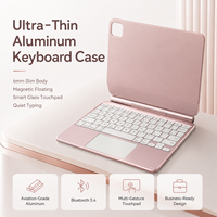 Étui Clavier Tablette OEM en Alliage d'Aviation CNC, Bordure Anodisée Brillante, Anti-Taches, Coque de Protection Durable