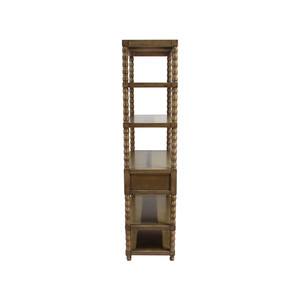 Ready to Ship Solid Wood Five-Tier Seine Etagere <b>Bookcase</b> Elegant Design for Home Hotel for <b>Living</b> <b>Room</b> Apartment - Product Image 2
