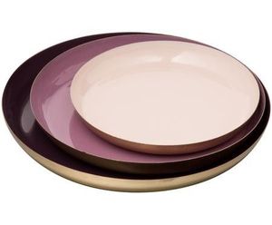 Plateau décoratif moderne en métal émaillé pour coiffeuse, table basse ou entrée Touche audacieuse et élégante pour les mariages, fêtes de Diwali - Product Image 2