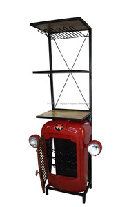 โต๊ะรับประทานอาหารแบบทันสมัยแนวอุตสาหกรรมวินเทจชั้นวางโชว์ไวน์รถบรรทุกบาร์บ้านโรงนาห้องโถงคลังสินค้าวิลล่าเฟอร์นิเจอร์ - Product Image 3