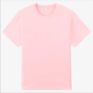 T-shirt d'été coupe ajustée pour hommes 100% coton décontracté col rond manches courtes respirant tissage tricoté - Product Image 3
