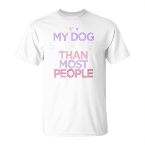 Il mio cane è più cool di molti altri, maglietta con design a cuore colorato - Product Image 2
