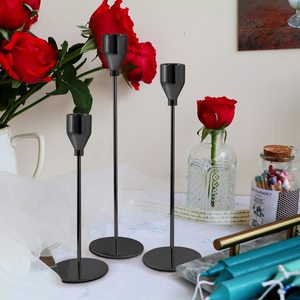 Soportes de velas reales para celebraciones festivas Fiestas de bodas y elegante iluminación de mesa interior para el hogar Soporte de velas de alta venta - Product Image 1