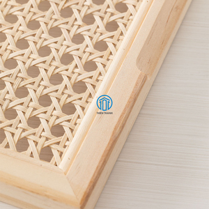 Bandejas de Mimbre Hechas a Mano de Estilo Japonés, Bandejas de Servicio de Mimbre Natural de Alta Calidad para Decoración de Postres - Product Image 4