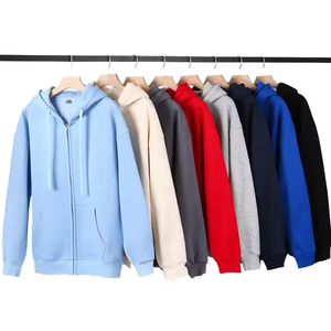 Sudadera con Capucha Personalizable de Felpa Francesa de Algodón de 400 g/m², con Cierre y Hombros Caídos, para Invierno - Product Image 3