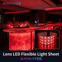 Panneau lumineux LED d'affichage coloré RGBW DC24V publicité 72leds 6LED coupe 14.4W LED panneau LUMIÈRES DIMMABLE 5050 Led feuille rétroéclairée