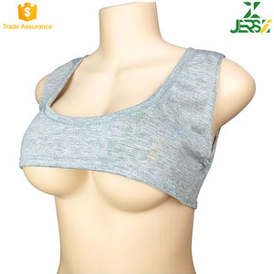 Top Corto sin Costuras con Cuello Redondo para Mujer, Transpirable, sin Sujetador, de Manga Corta, Ajustado, Mini Camiseta Sexy para Entrenamiento y Gimnasio - Product Image 5