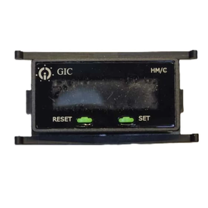 Compteur d'heures et totalisateur industriel en plastique DHMC avec affichage LED, alimentation CC, indicateur de vitesse réinitialisable et totalisateur - Product Image 1