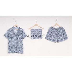 Conjunto de pijama de verano elegante para mujer de algodón indio, bolso de fiesta de boda para niñas, ropa de dormir corta cómoda para dama de honor - Product Image 3