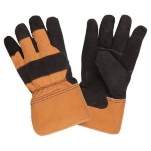 ถุงมือนิรภัยหนังวัวแยกชิ้นทำจากนีโอพรีนทนทานต่อการขัดถูถุงมือทำงานสำหรับป้องกันมือในอุตสาหกรรม - Product Image 5