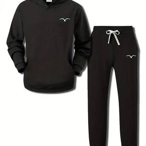 Sudaderas con capucha de gran tamaño de alta calidad, conjuntos de pantalones de chándal, ropa de calle de Fitness personalizada para tallas grandes, chándales deportivos ecológicos - Product Image 1
