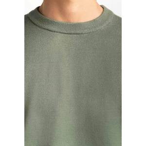 เสื้อสเวตเตอร์คอกลมผู้ชาย ผ้าฝ้าย 100% รุ่น MN-SWT-WS24-001 แขนสั้น มีฮู้ด คอปก ทอผ้าด้วยเครื่องจักร พิมพ์ลายโลโก้ - Product Image 5