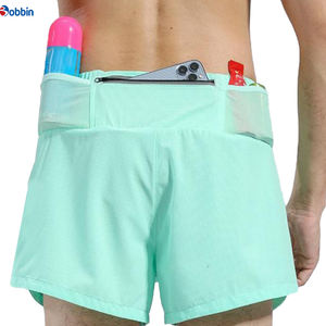 Shorts de course personnalisés pour hommes en nylon et élasthanne respirants avec doublure intérieure et plusieurs poches à la taille - Product Image 3
