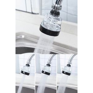 Aérateur de Robinet d'Évier Économiseur d'Eau à Tête Pivotante Pressurisée, Buse Spirale 3 Fonctions - Product Image 1