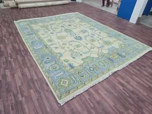 Vente chaude Premium Tapis En Laine Fait Main Moderne Oushak Conception Abstraite Tailles Personnalisables pour La Prière À La Maison Pique-Nique Utilisation - Product Image 3